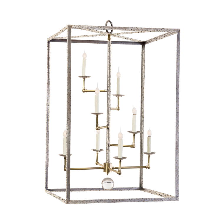 BOX HART CHANDELIER WITH STAGGERED ARMS