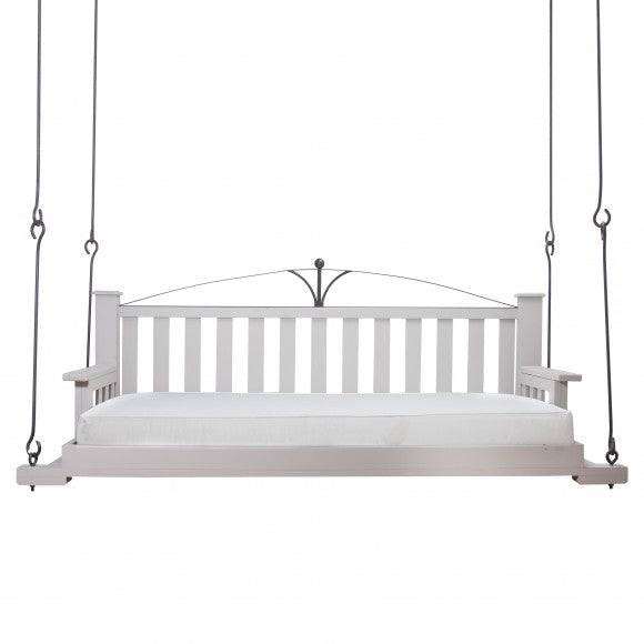 HANGING DAY BED WITH DECORATIVE ARCH