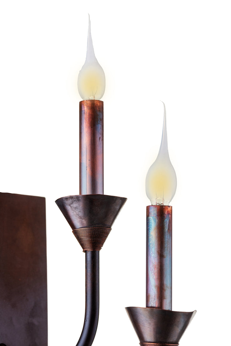 STACKED TEEPEE SCONCE