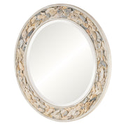 Round Oyster Shell Mirror