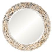 Round Oyster Shell Mirror