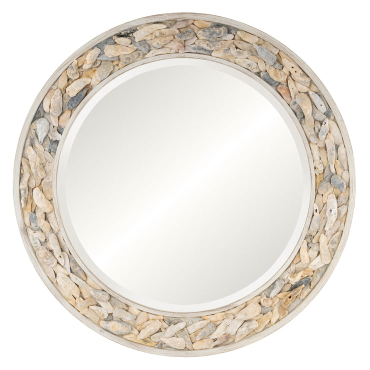 Round Oyster Shell Mirror