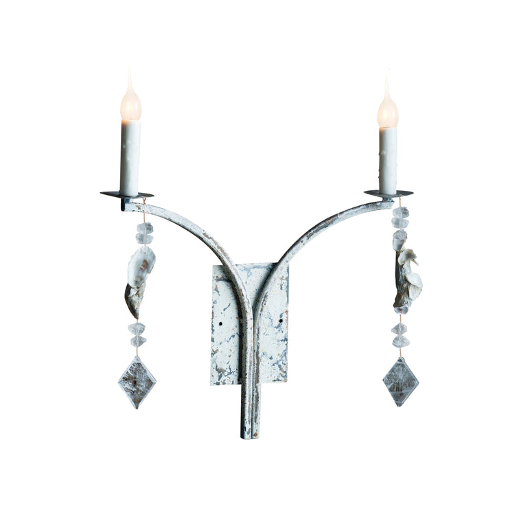 LAUREL BAY DOUBLE SHELL SCONCE