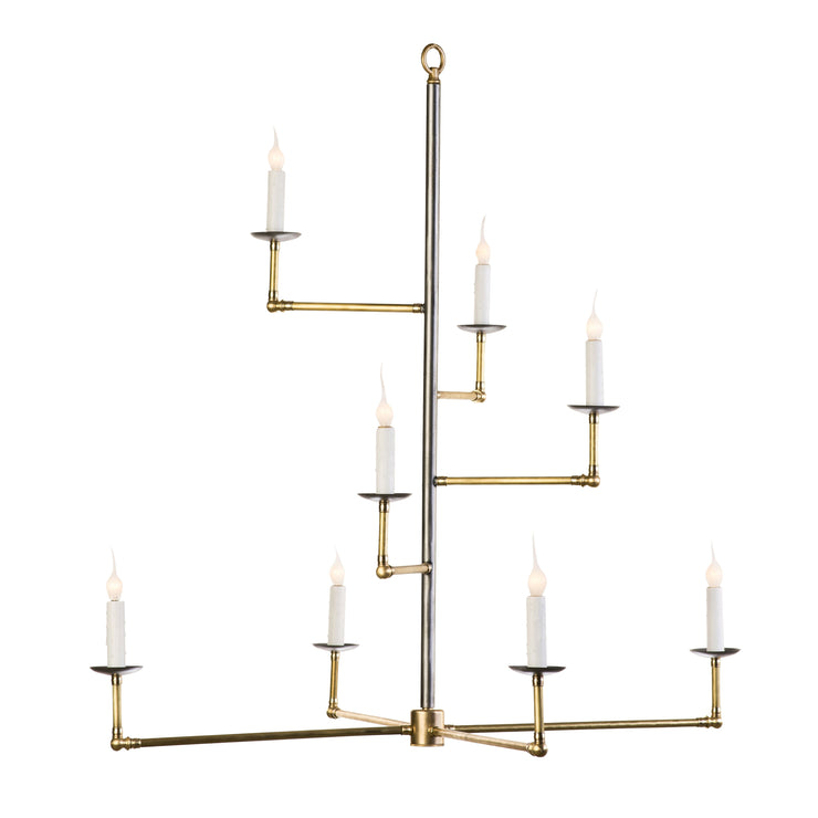 STAGGERED ARM CHANDELIER