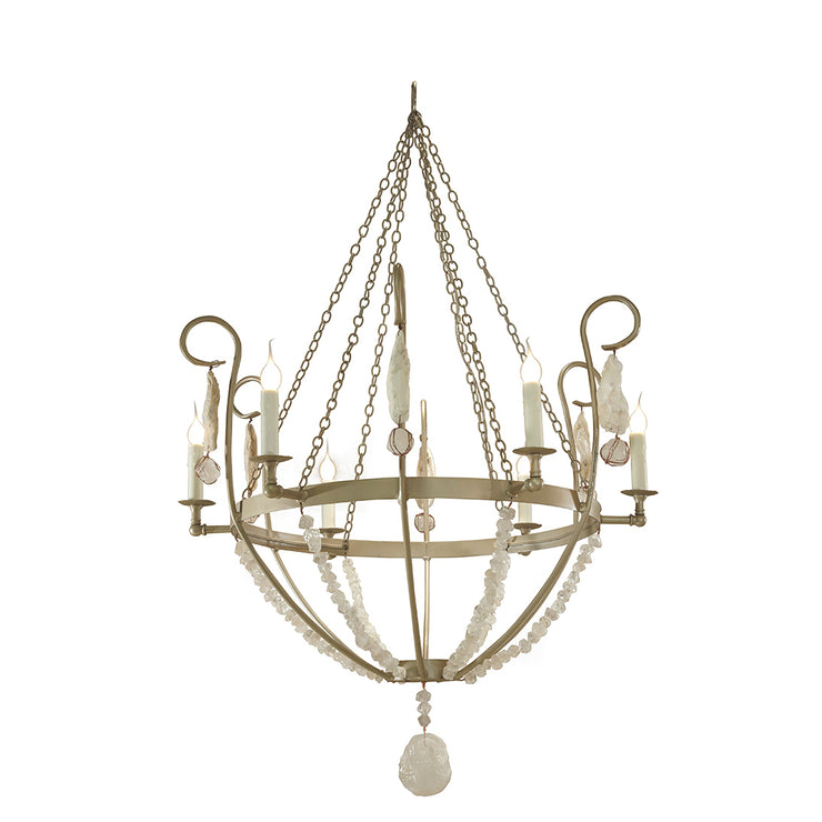 OYSTER SCROLL ARM CHANDELIER